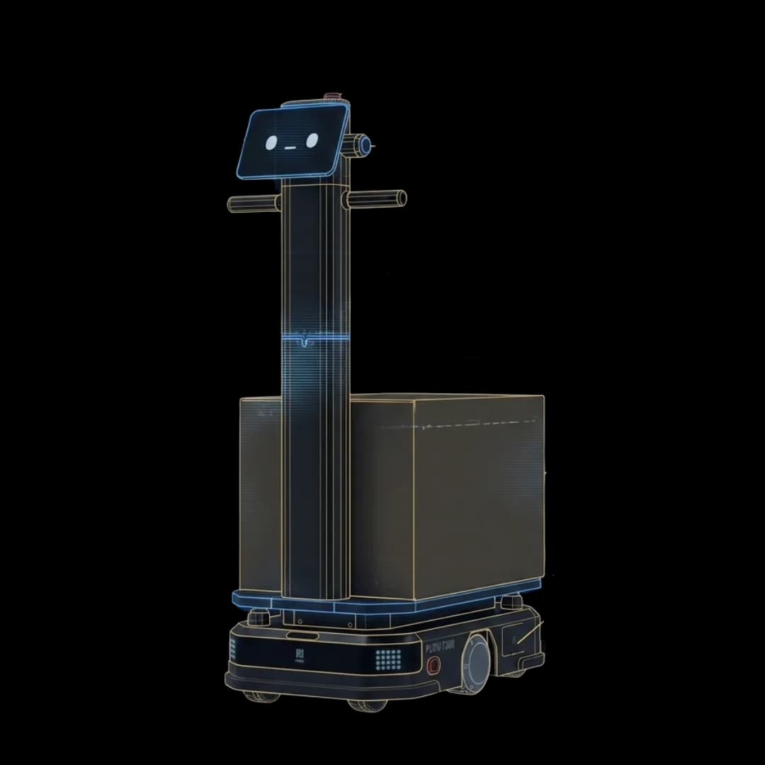Průmyslový robot AMR T 300 s variabilním nákladem s opcí dopravníku a tahání platformy